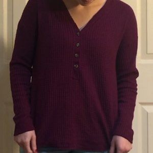 Purple Long-Sleeved Sweater